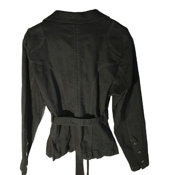 Motto black jacket size xL button front belt - Picture 2 of 4